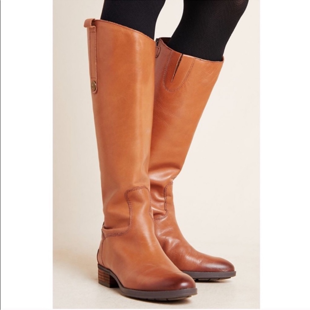 Sam Edelman Tan Leather Winter Boots